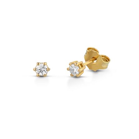 Orecchini punto luce 6 griff in oro 18kt con diamanti da 0,10 a 0,30ct