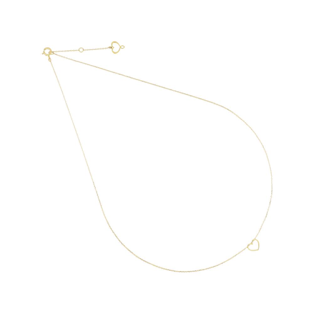 Through heart necklace 18kt Maman et Sophie GCSSO2TRPS