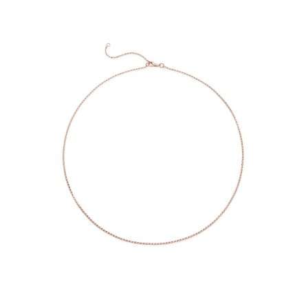 leBebe LBBA001R 18kt rose gold rolo necklace 40-45cm