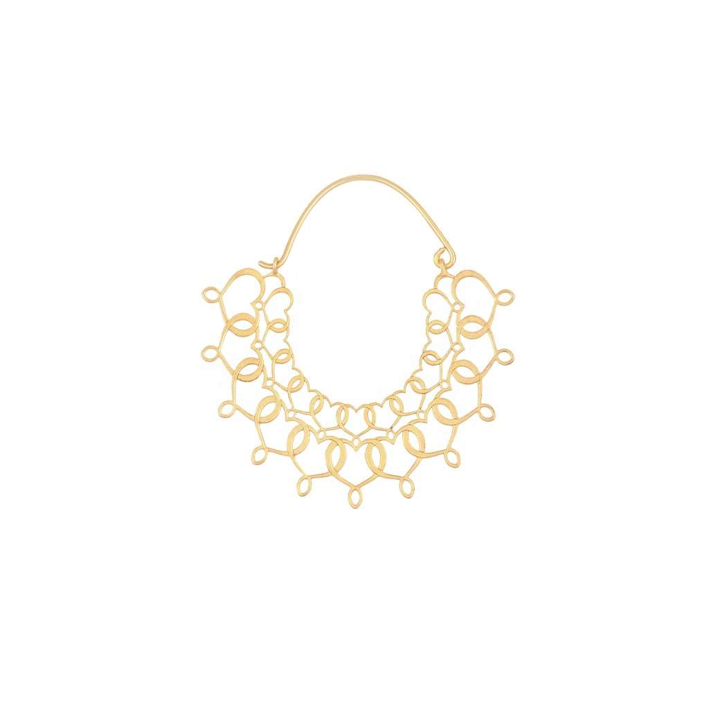 Maman et Sophie ORMAM7GRGI Maman 925 Silver Gold-Plated Earrings