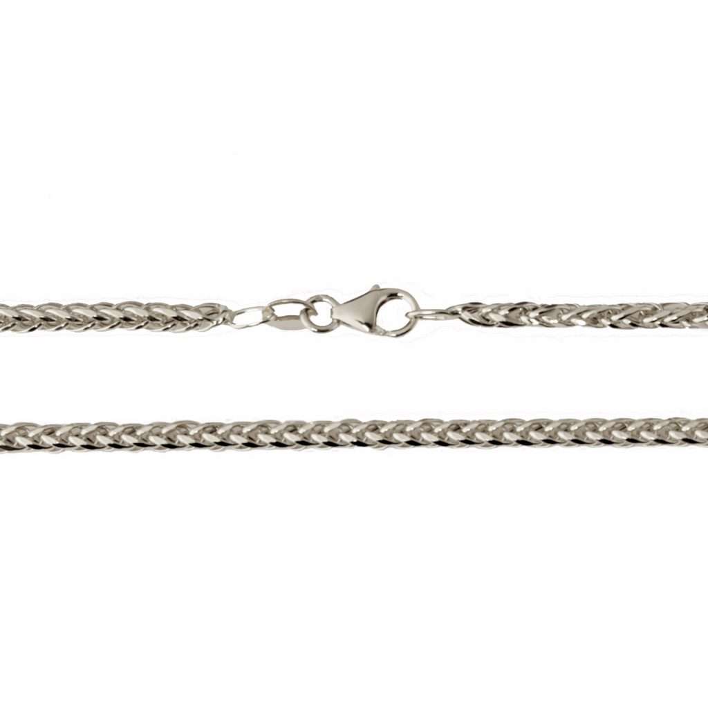 Cadena cola de zorro vacía sección cuadrada 45 cm Ancho 3 mm (disponible 40/50/60/70/80 cm)
