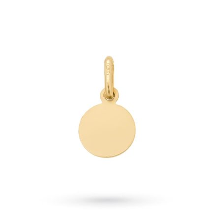 Pendant Madonna of the Guard 18kt yellow gold Ø 9mm