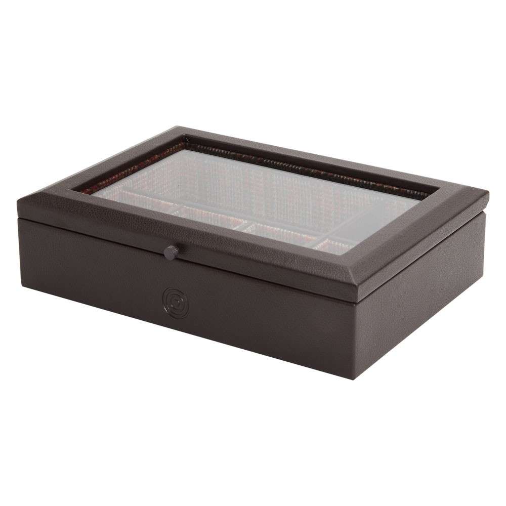 Wolf Caja de almacenamiento para relojes de 4 piezas - Marrón