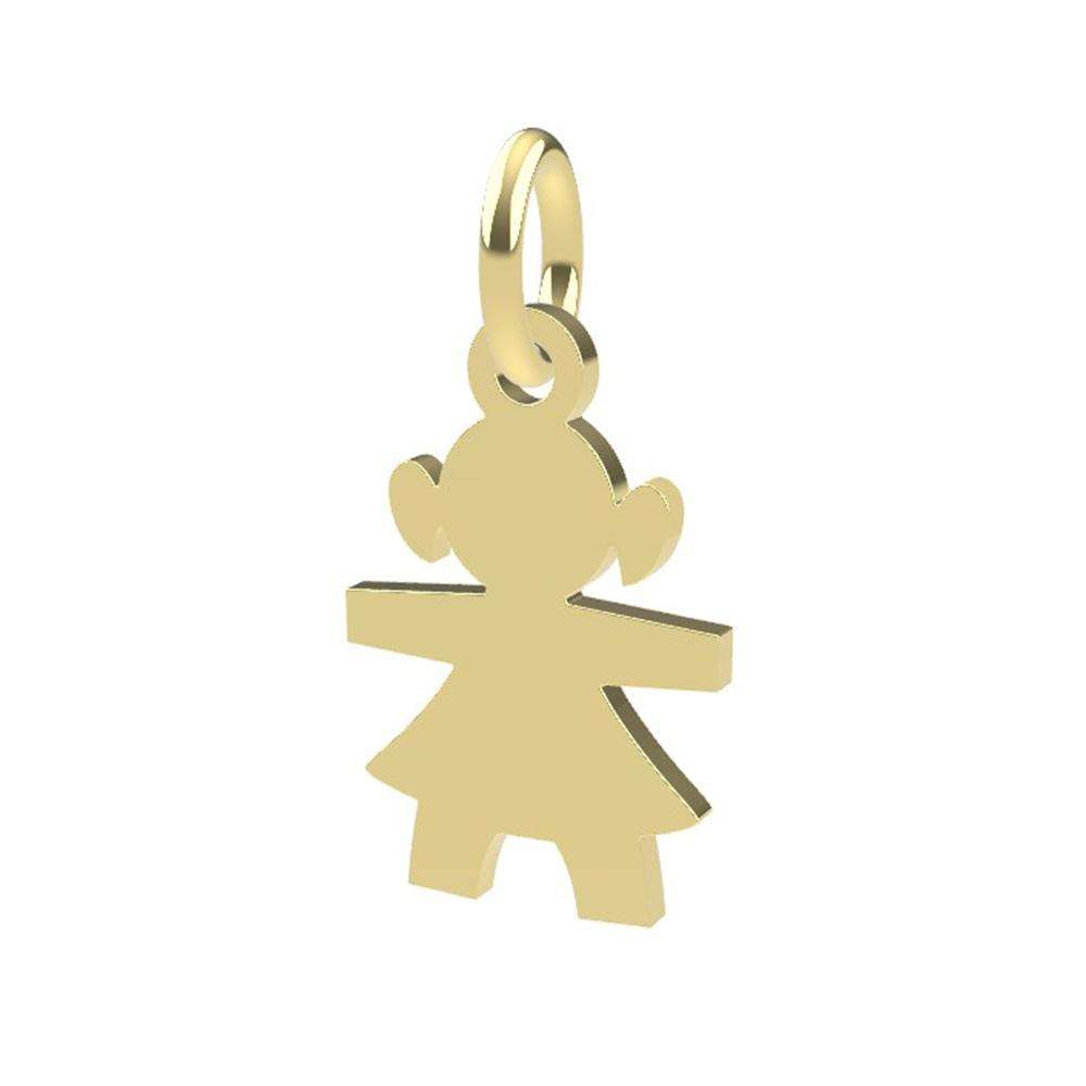 18kt yellow gold Little Girl pendant Dedie