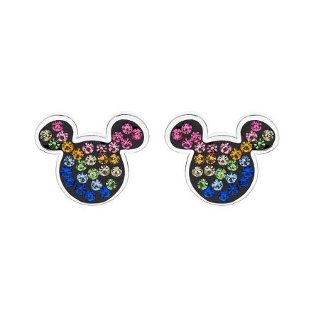 Orecchini bambina Disney Mickey Mouse Argento Zirconi colorati