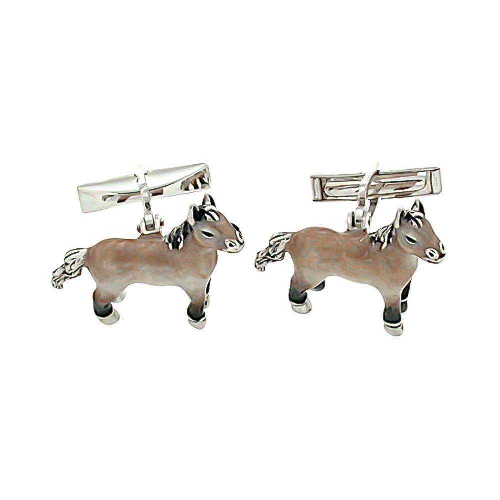 Horse cufflinks 925 silver - Italian craftsmanship — GM190