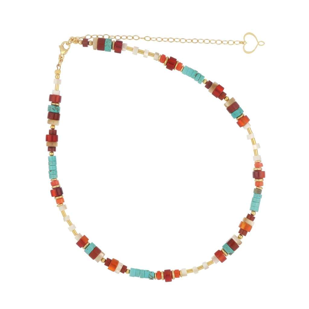 Collar Maman et Sophie GCUSA6ATDC Madreterra Plata chapada en oro 925