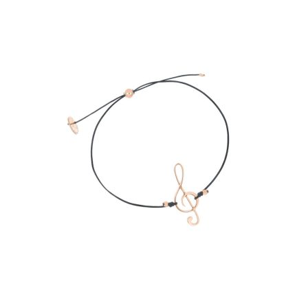Bracciale filo chiave violino grande rosa Maman et Sophie BFVIOCHRO