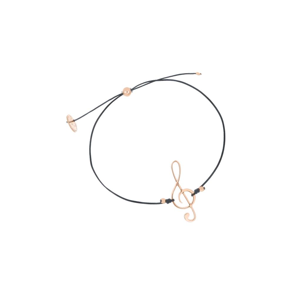 Bracciale filo chiave violino grande rosa Maman et Sophie BFVIOCHRO