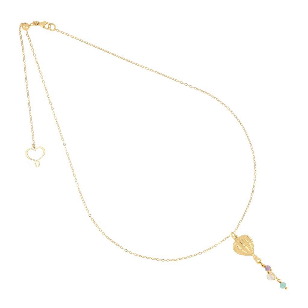 Maman et Sophie GHVIAMO Travel Necklace in 925 Silver with Gold Plated Finish