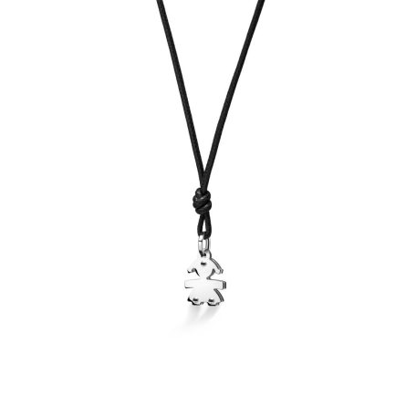 Colgante leBebé LBB048 Clásico oro blanco niña h1,00 cm