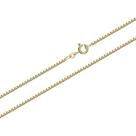 Yellow gold Venetian chain 40 cm