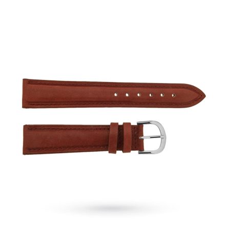 Cinturino pelle bordeaux imbottita 18-16mm