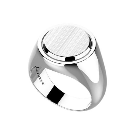 Anello chevalier Zancan EXA232 argento rotondo