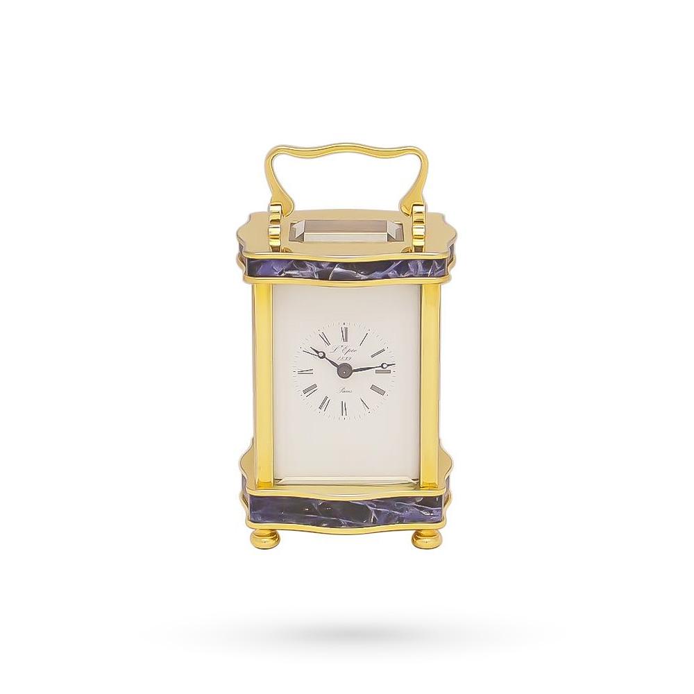L'Epee Doucine Reloj miniatura de latón sodalita