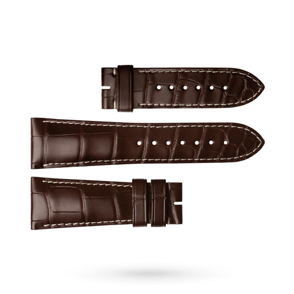 Cinturino originale Longines pelle alligatore 25-20 mm con estensione