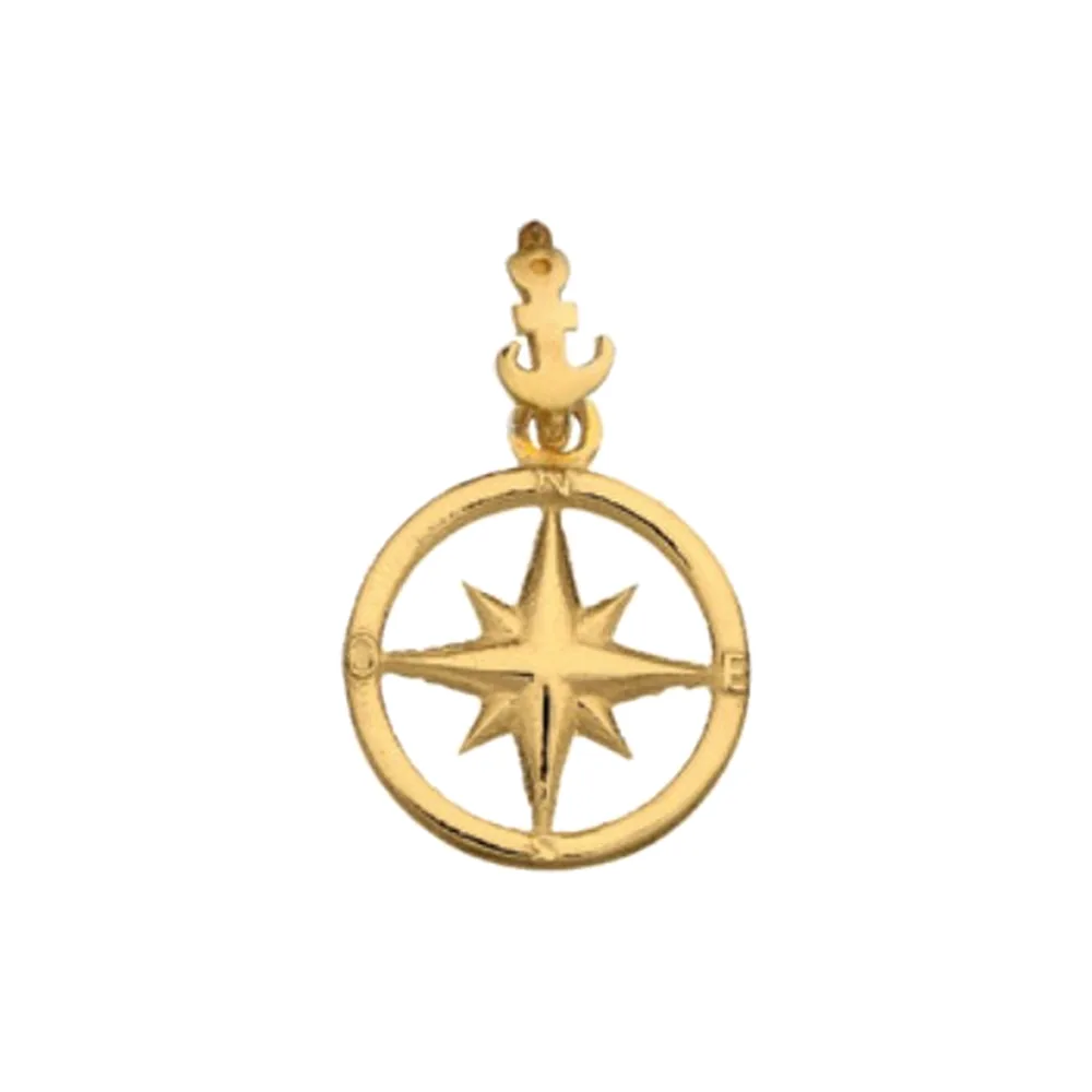 9kt gold wind rose pendant Edoardo Mariani