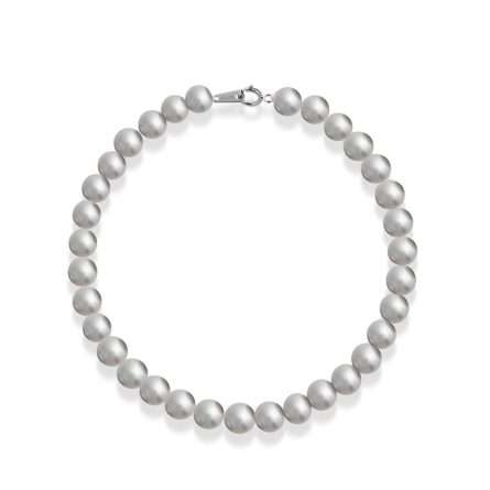 Pulsera de perlas cultivadas de agua dulce en oro blanco de 18K Ø 4,5-5 y 5,5-6 y 6,5-7 mm