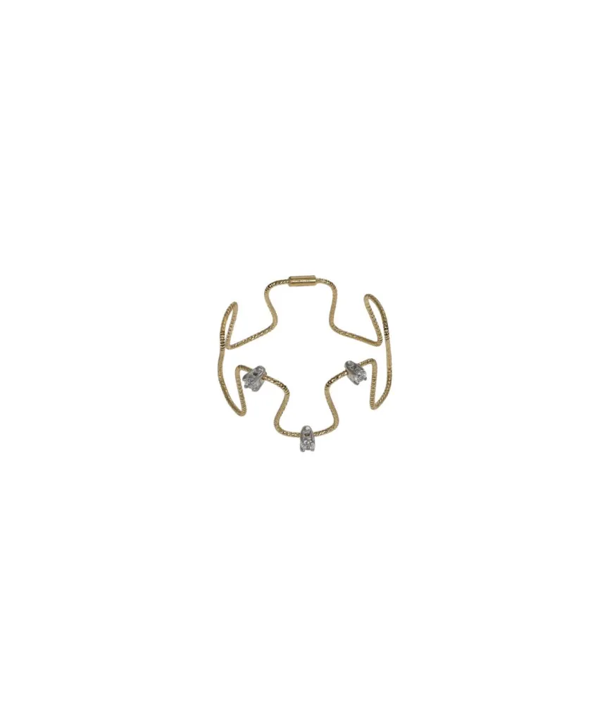 KYMA Anello 3 Lights – MagicWire® Collezione ONDE in Oro 750