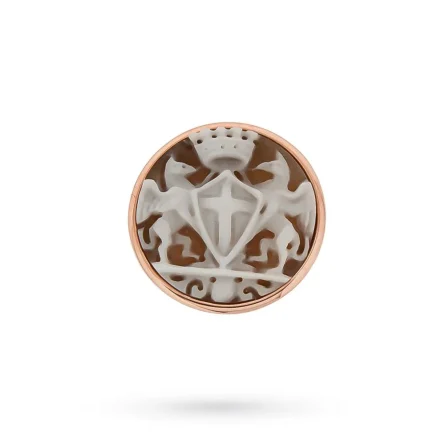 Brooch rever Genoa cameo Coat of arms of the city