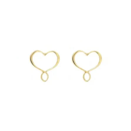 Yellow heart earrings Maman et Sophie ORMES4GIC