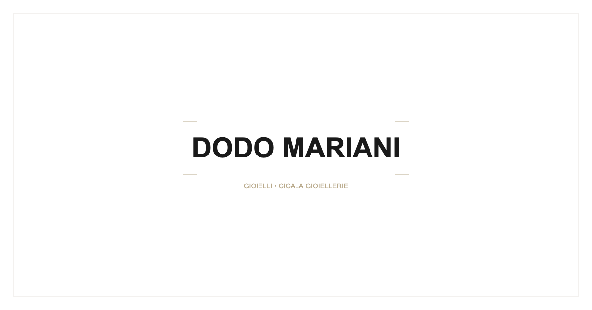 Dodo Mariani: il gioiello come emozione, da Milano con storia