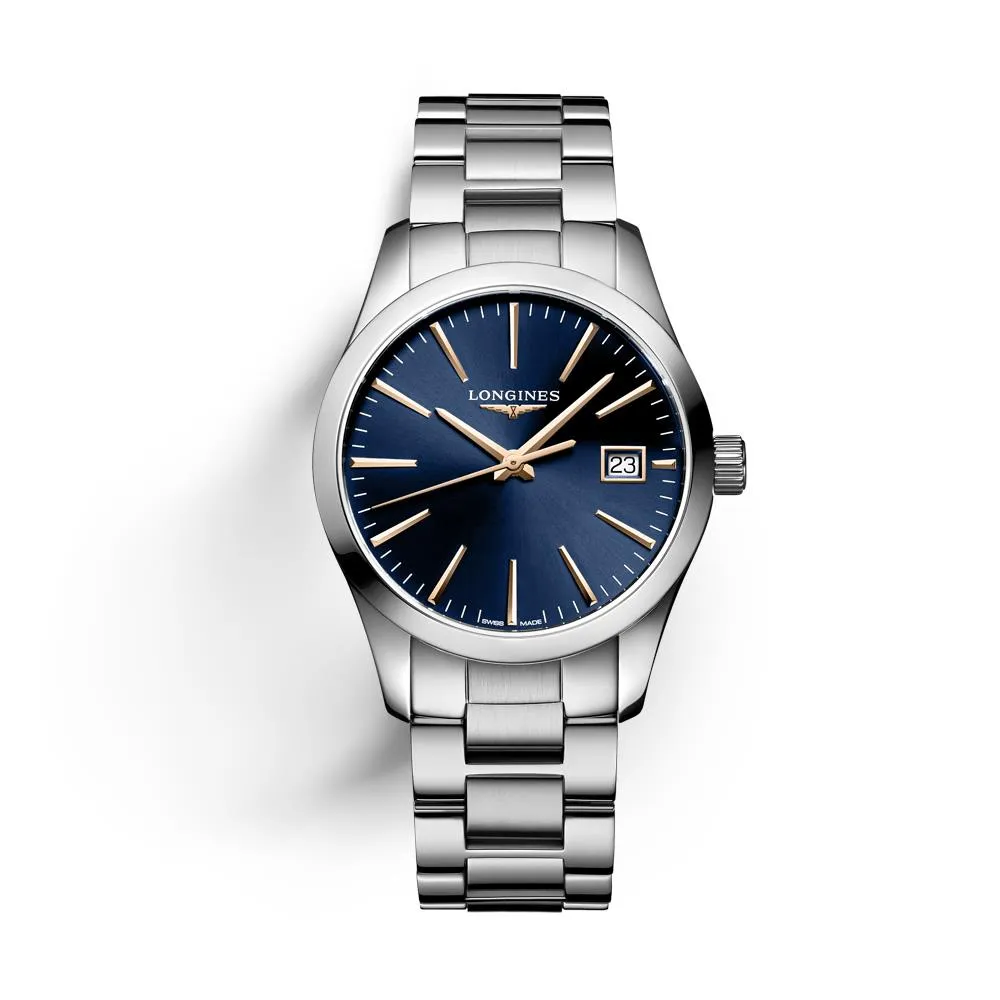 Longines Conquest Classic L2.386.4.92.6 Al Quarzo 34 mm