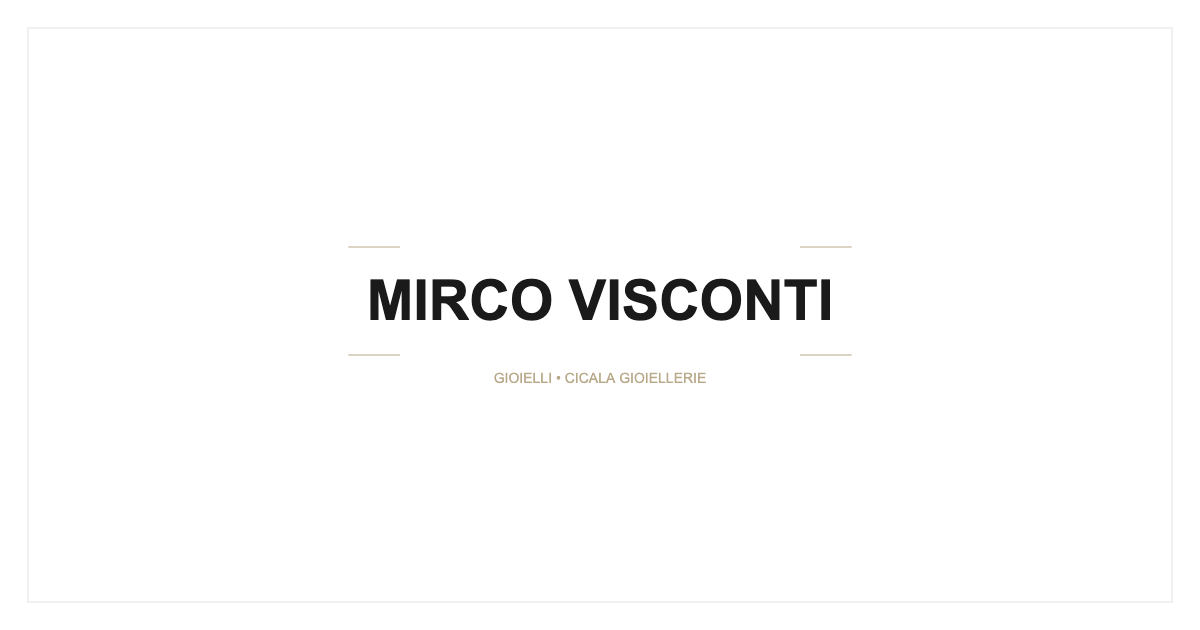 Mirco Visconti: diamanti e pietre preziose nell’arte orafa di Valenza dal 1947