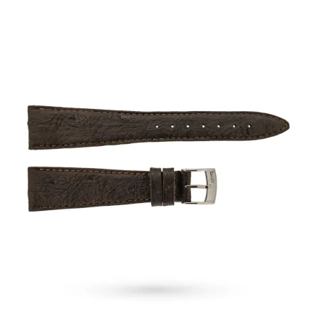 Cinturino struzzo marrone scuro 20-14mm