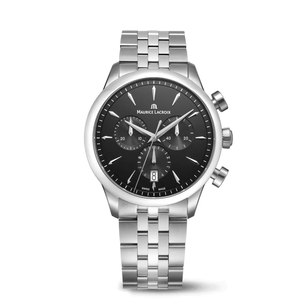 Orologio Maurice Lacroix 1975 Chronograph – 40mm Tutto Acciaio Nero – 751038-SS002-330-1