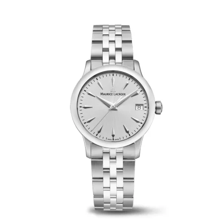 Reloj Maurice Lacroix 1975 – Cuarzo 33mm Todo Acero – Esfera Plateada – 751006-SS002-130-1