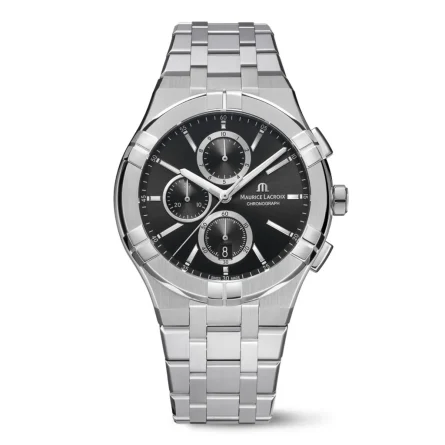 Chronographe Maurice Lacroix AIKON Tout Acier Noir 42 mm AI1118-SS002-330-1