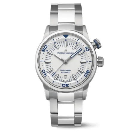 Reloj Maurice Lacroix PONTOS S Diver 42 mm Todo Acero Blanco – PT6248-SS002-131-1