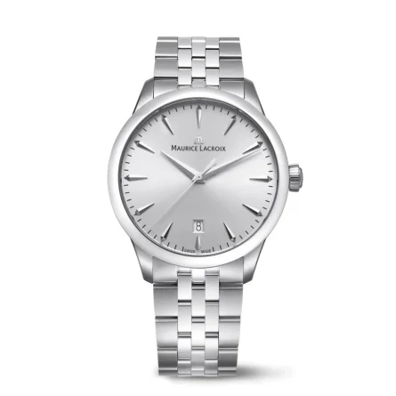 Reloj Maurice Lacroix Vintage 1975 – Cuarzo 39mm Todo Acero – Esfera Plateada – 751007-SS002-130-1