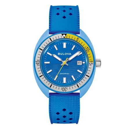 Scopri l'esclusivo Orologio Bulova Snorkel Snorkel 98B445 su Gioielleria Cicala. Movimento quarzo, cassa 44.00 mm. Spedizione assicurata gratuita.