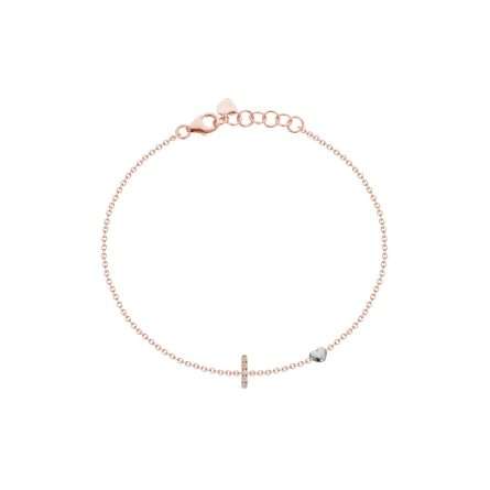 Buonocore You Are 18kt rose gold bracelet white diamonds 0.03ct