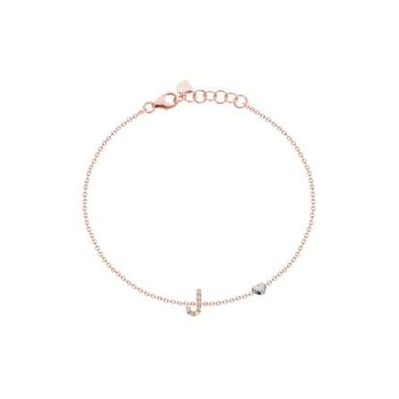 Buonocore You Are 18kt rose gold bracelet white diamonds 0.04ct