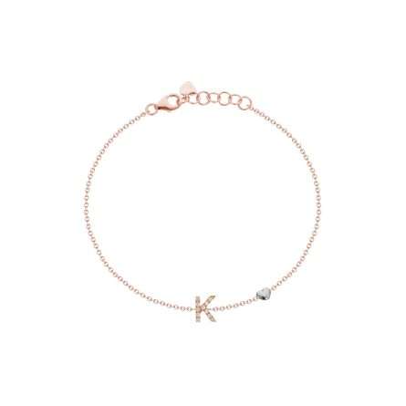 Buonocore You Are 18kt rose gold bracelet white diamonds 0.06ct 1,60 g