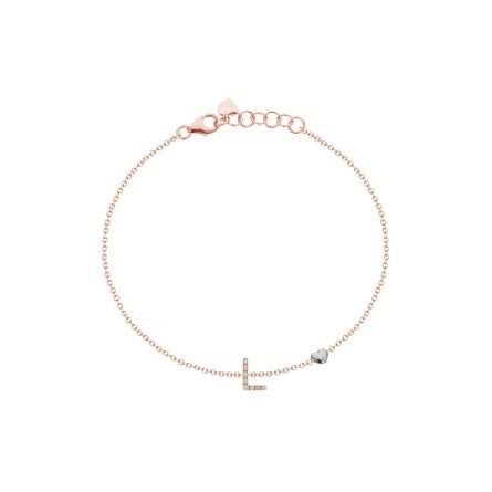 Buonocore You Are 18kt rose gold bracelet white diamonds 0.04ct 1,60 g
