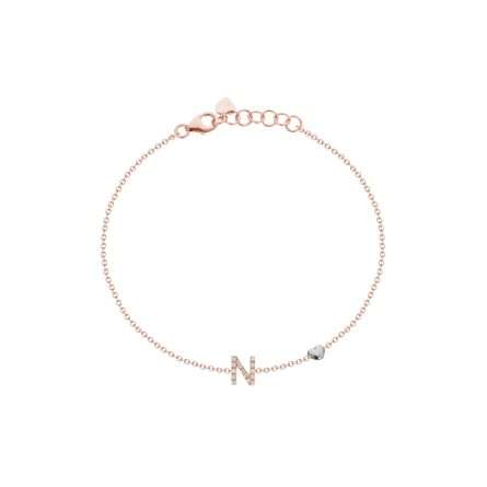 Buonocore You Are 18kt rose gold bracelet white diamonds 0.08ct 1,60 g