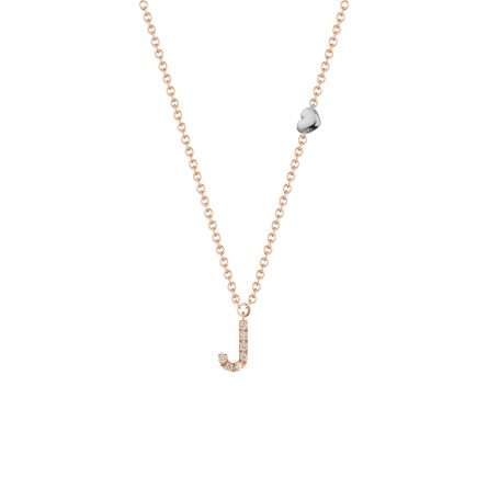 Buonocore You Are 18kt rose gold necklace white diamonds 0.04ct