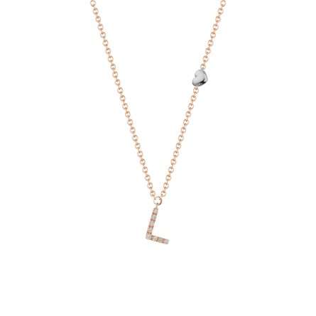 Buonocore You Are 18kt rose gold necklace white diamonds 0.04ct 2,35 g