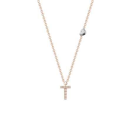 Buonocore You Are 18kt rose gold necklace white diamonds 0.04ct 2,20 g