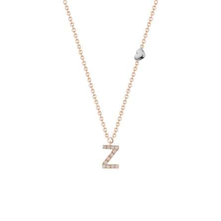 Buonocore You Are 18kt rose gold necklace white diamonds 0.06ct 012C-Z-DP