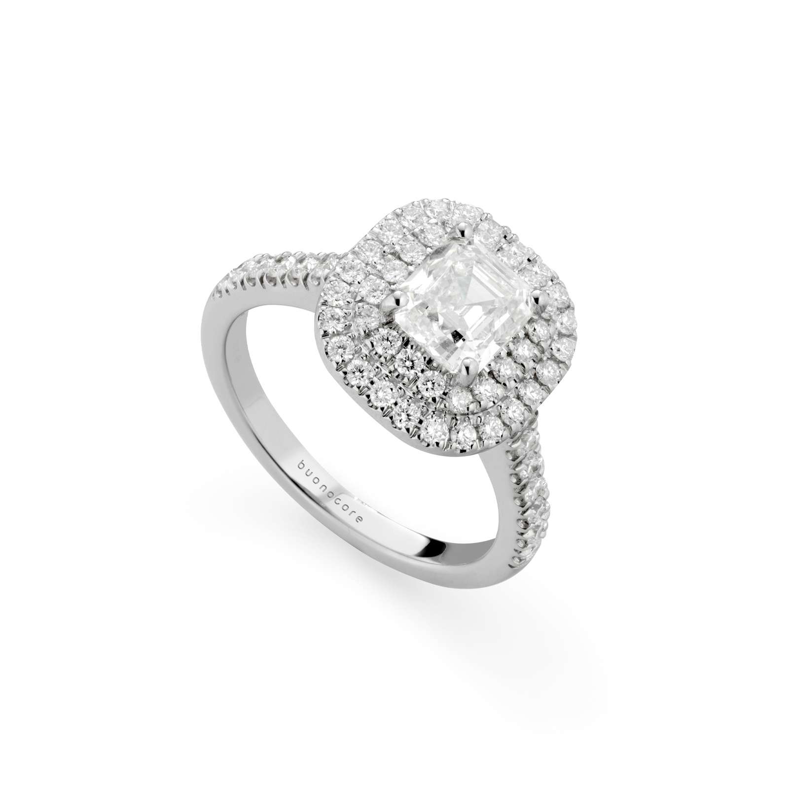 Anello Buonocore Unique oro bianco diamanti bianchi 1,90ct