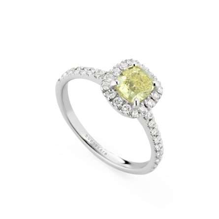 Anello Buonocore Unique oro bianco diamanti bianchi 1,05ct