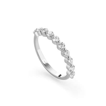 Anello Buonocore Swing oro bianco diamanti bianchi 0,65ct