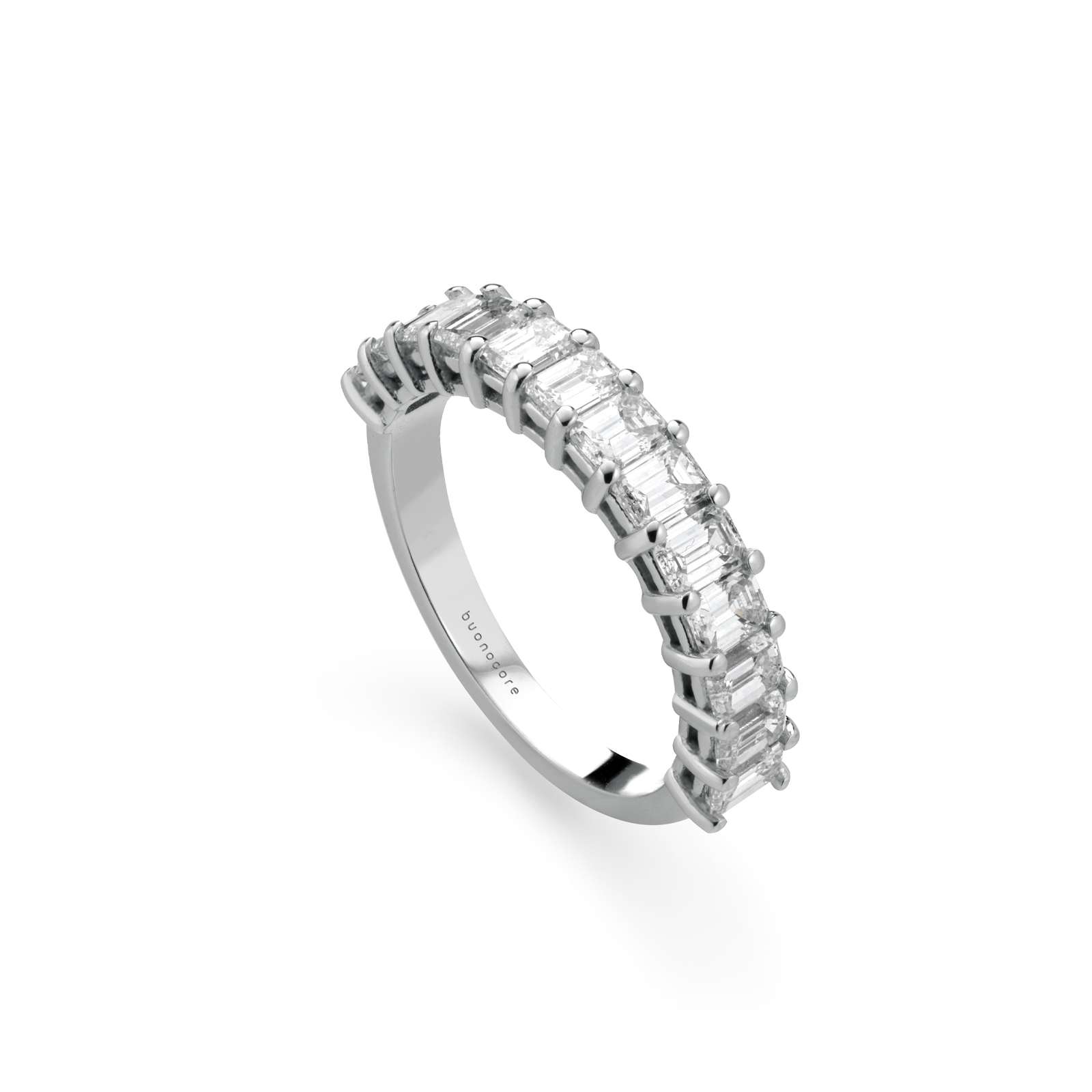 Anello Buonocore Swing oro bianco diamanti bianchi 1,78ct