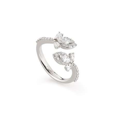 Anello Buonocore Swing oro bianco diamanti bianchi 0,90ct