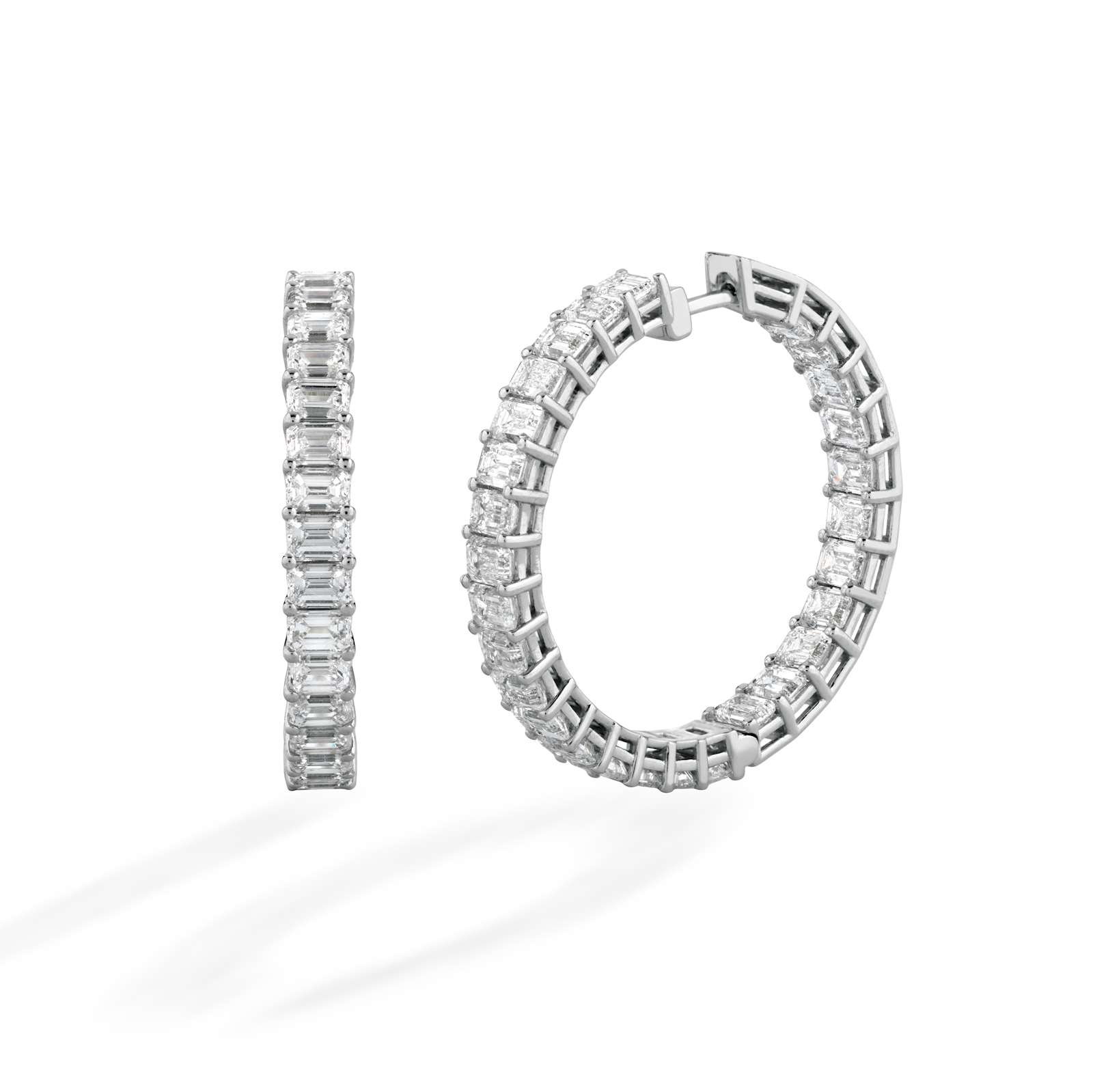 Orecchini Buonocore Swing oro bianco diamanti bianchi 8,04ct